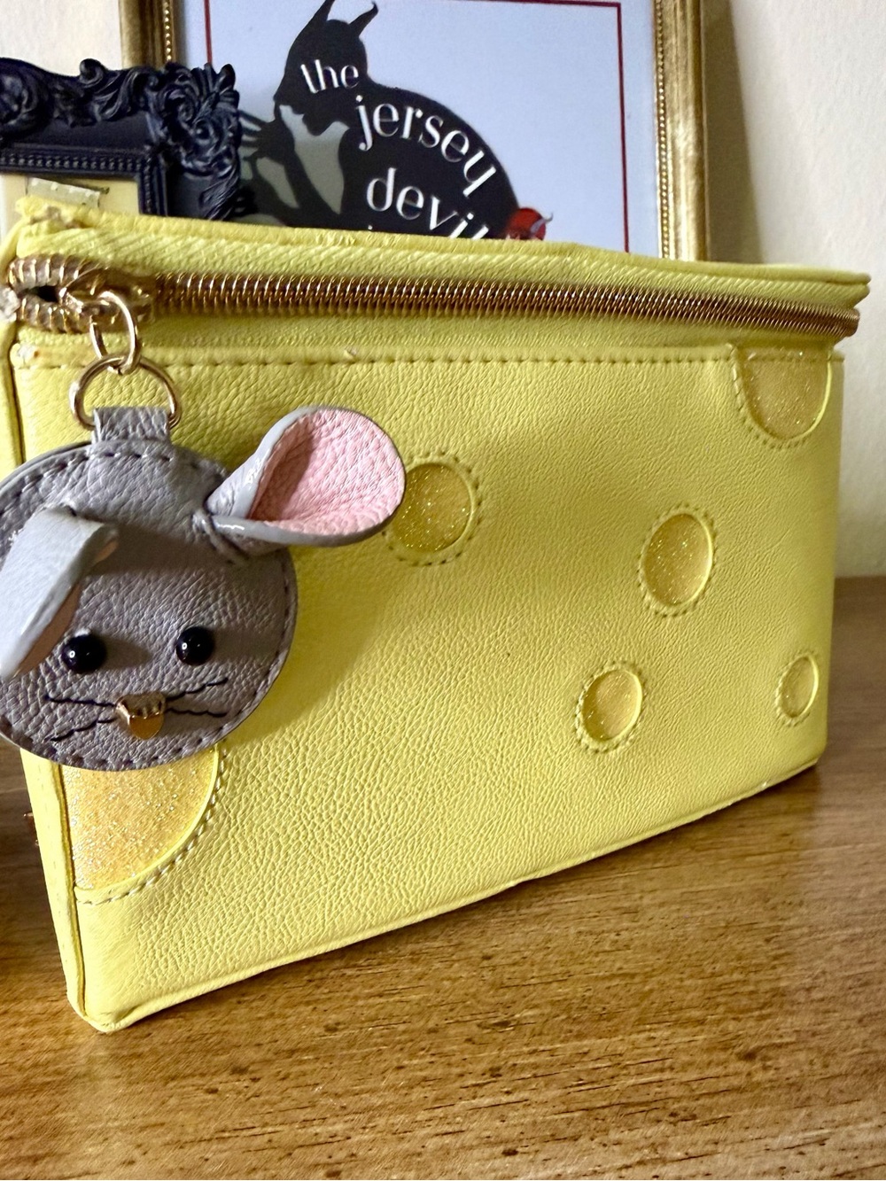 Betsey Johnson “In Queso Emergency” Mouse & Cheese Wristlet